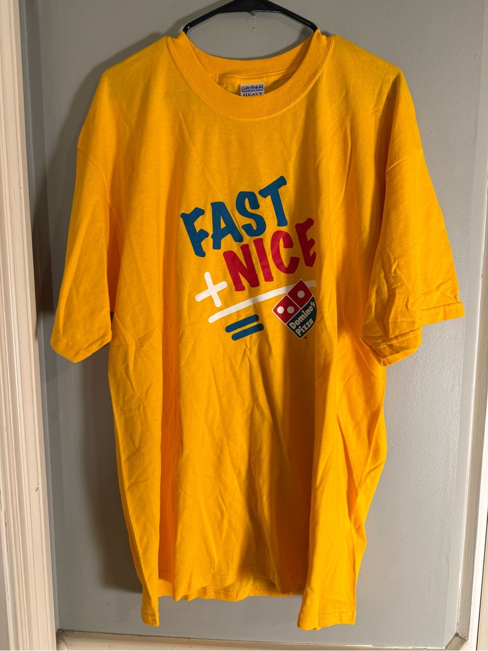 Vintage Domino’s Pizza Fast + Nice Graphic T-Shirt Gildan XL